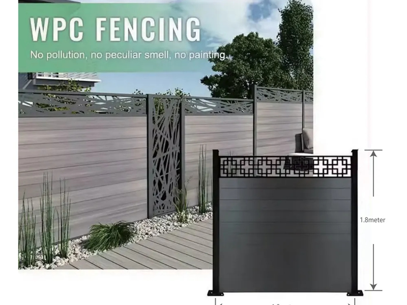 WPC Fence with Carving